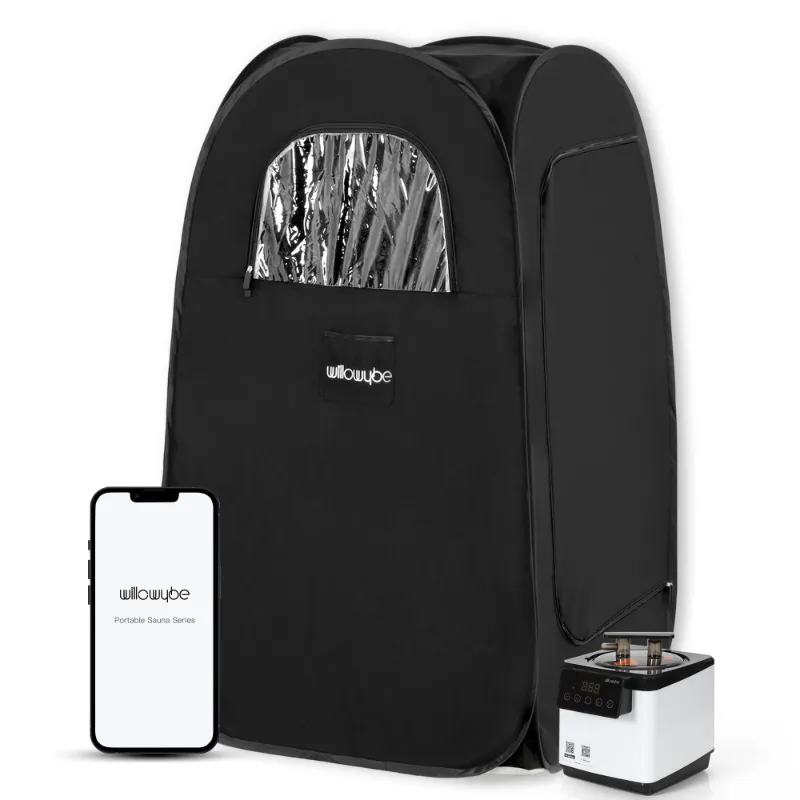 Photo 1 of 
Portable Steam Sauna with Bluetooth Control, Steamer, Body Tent, Foldable Chair | Personal Home Spa (Black)