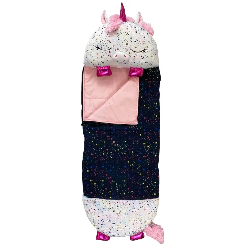 Photo 1 of 
Happy Nappers: Pillow & Sleepy Sack: Medium - Shimmer Unicorn - 54 x 20", 2-In-1: Plush Animal Opens To Sleeping Bag, Soft Play & Nap Character, Kids 3+