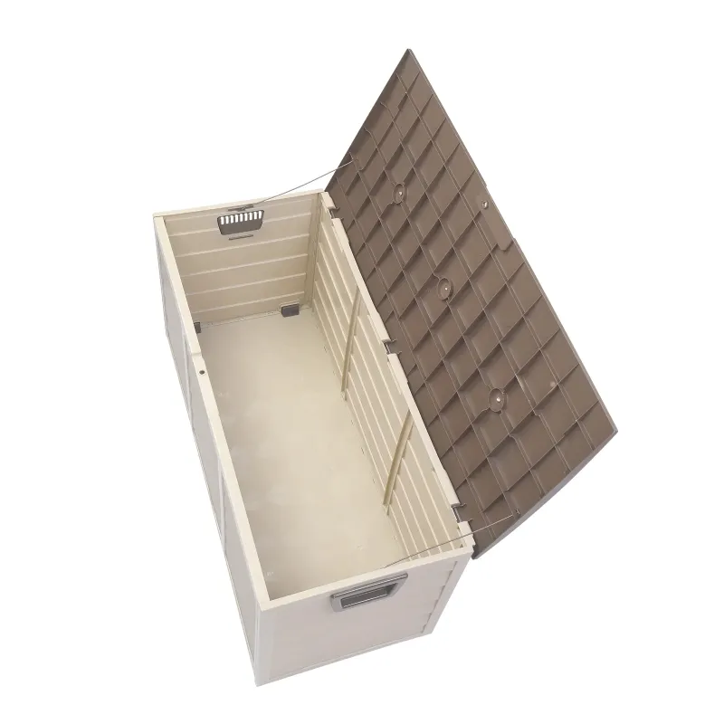 Photo 1 of 
Ktaxon 75gal Outdoor Garden Plastic Storage Deck Box Chest Tools Cushions Toys Brown