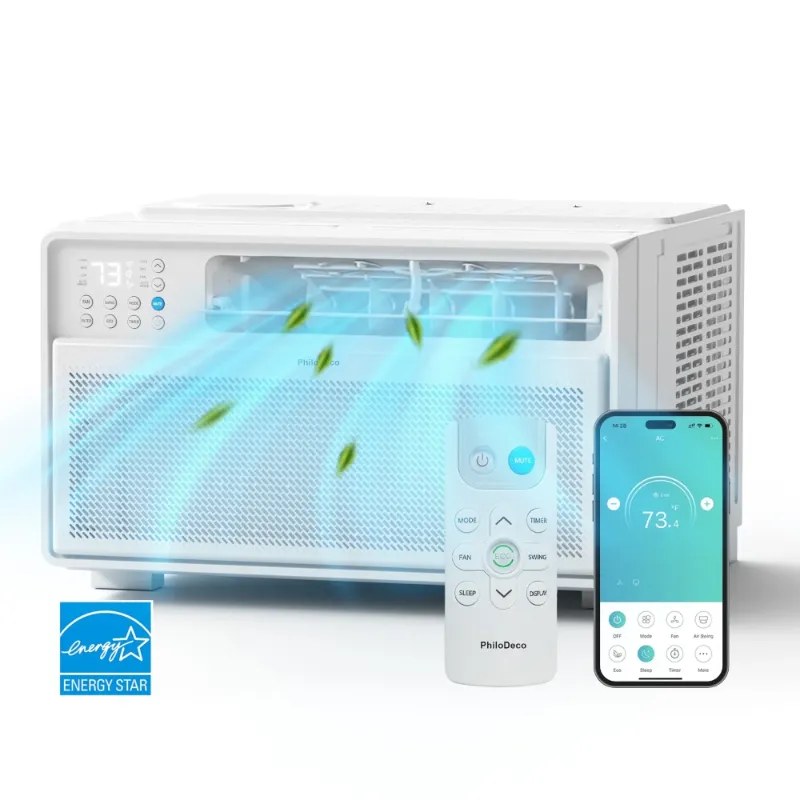 Photo 1 of 
PhiloDeco Energy Star Window Air Conditioner, 10000 BTU Window Air Conditioner with Wifi 440 sq ft. Inverter Ac , Remote Control, Ultra Quiet & Easy Installation, ECO/24 Timer/Auto Restart