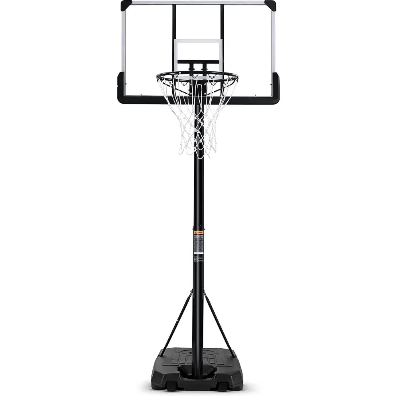 Photo 1 of 
Portable Basketball Hoop Goal Basketball Hoop System Height Adjustable 7 ft. 6 in..10 ft. with 44 inch Indoor Outdoor PVC Backboard Material