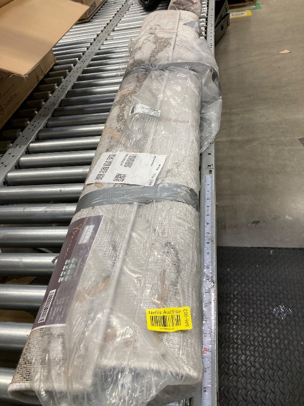 Photo 1 of LUXE WEAVERS Ivory Gold 5x7 Marble Abstract Area Rug