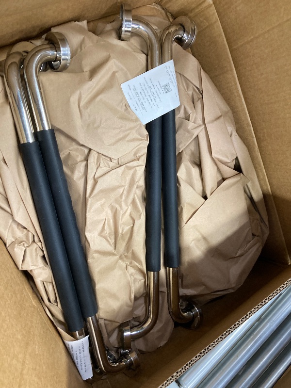 Photo 1 of 2 Pack 24 Inch Grab Bars for Bathtubs and Showers, Anti Slip Handicap Grab Bars for Shower, Safety Bath & Toilet Rail for Elderly Senior, Shower Handle Disability Assist Bathroom Handrail