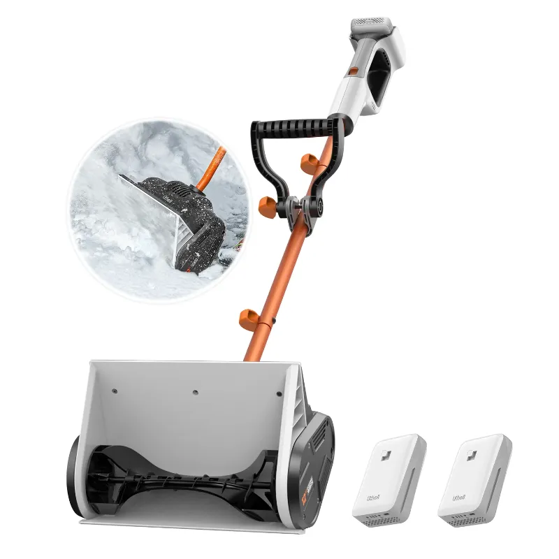Photo 1 of Litheli Cordless Snow Shovel, 20V 12" Battery Powered Snow Thrower, Battery Snow Blower with Auxiliary Handle, with 4.0Ah+2.0Ah Li-ion Battery
