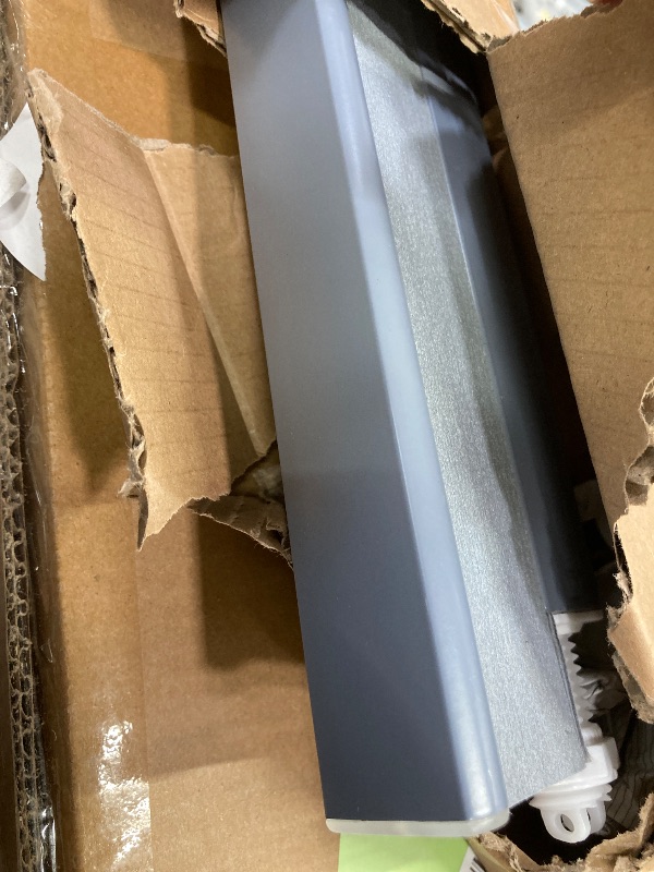 Photo 1 of Cordless, Room Darkening Vinyl Blind, Gray
