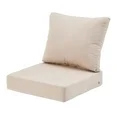 Photo 1 of ***THE COLOR IS GREY****Sunbrella Premium Performance 24" x 24" Deep Seat Replacement Cushion Set in Spectrum Mist
