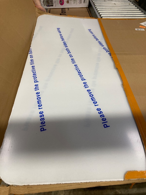 Photo 1 of [Large Size] Crystal Clear 1/5" Thick 59" x 47" Heavy Duty Hard Chair Mat, Can be Used on Carpet or Hard Floor