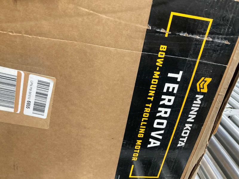 Photo 1 of **FOR PARTS ONLY**
Minn Kota Terrova Quest Brushless Bow-Mount Trolling Motor with Dual Spectrum Chirp Sonar, 90/115 Lb. Thrust, 60 in. Shaft, Freshwater