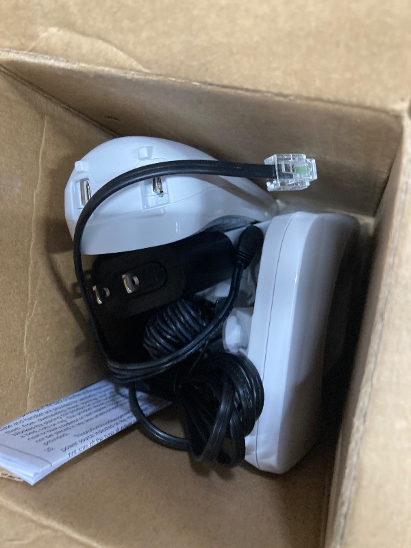 Photo 1 of [New] VTech VG131 DECT 6.0 Cordless Phone - Bluetooth Connection, Blue-White Display, Big Buttons, Full Duplex Speakerphone, Caller ID,Easy Wall Mount, 1000ft Range (White/Grey)