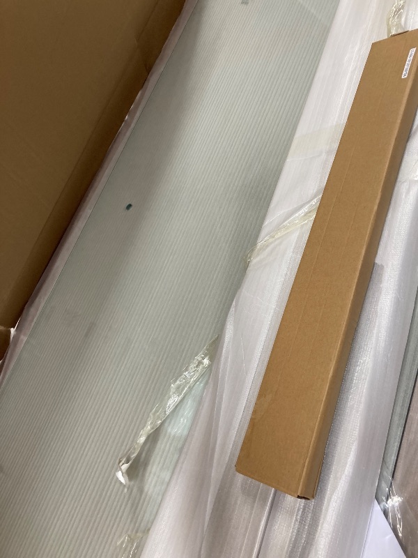 Photo 1 of ACE DECOR 56-60" W x 74" H Frameless Shower Door, Double Sliding Shower Door with 5/16" (8mm) Clear SGCC Tempered Glass, Brushed Nickel Finish Shower Doors, Reversible Installation