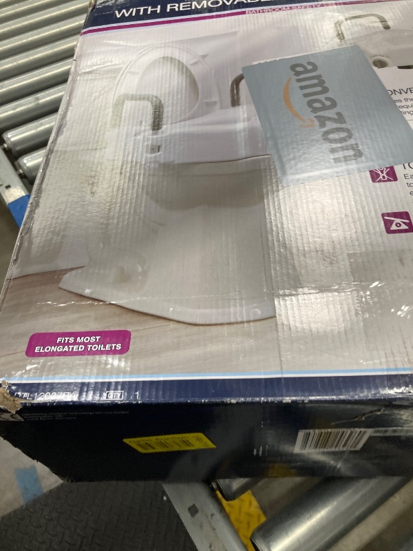 Photo 1 of 2-in-1 Locking Raised Toilet Seat with Tool-free Removable Arms