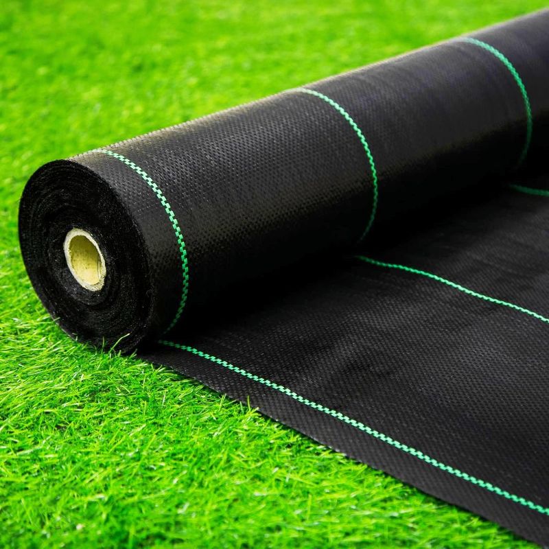 Photo 1 of 
6ft x 100ft Landscape Fabric Weed Barrier Fabric Heavy Duty,3.2OZ Weed Block Fabric, Garden Liner Ground Cover Weed Control Fabric,Weed Tarp for Garden