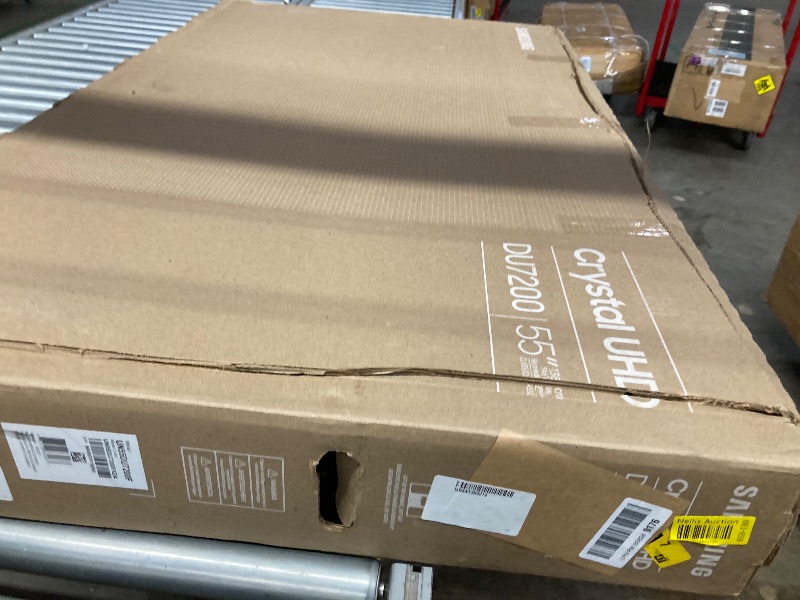 Photo 1 of ****TV BROKEN, SOLD FOR PARTS ONLY*****SAMSUNG 55-Inch Class Crystal UHD 4K DU7200 Series HDR Smart TV w/Object Tracking Sound Lite, PurColor, Motion Xcelerator, Mega Contrast, Q-Symphony (UN55DU7200, 2024 Model)