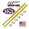 Photo 1 of  Wiffle Ball 6 Baseballs Official Size - 6 Pack and Wiffle Ball 32" Bats 2 Pack, Gift Set Bundle
 ***(BOX RIPPED/TORN)***