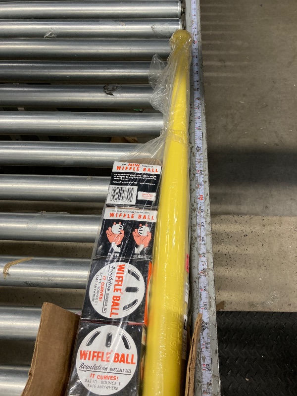 Photo 1 of  Wiffle Ball 6 Baseballs Official Size - 6 Pack and Wiffle Ball 32" Bats 2 Pack, Gift Set Bundle
 ***(BOX RIPPED/TORN)***