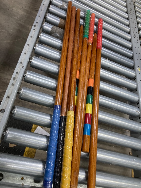Photo 1 of ++NOT COMPLETE+++SpexDarxs 35’’ Deluxe Croquet Set, Six Player Croquette Game with Premium Wooden Mallets, Colored Balls, Wickets, Stakes, Carrying Bag, Outdoor Family Games for Lawn/Backyard/Park