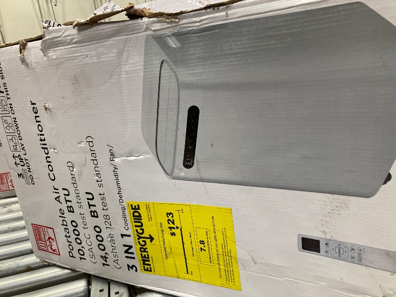 Photo 1 of 14000 BTU Portable Air Conditioners for Room up to 700 Sq. Ft, 3-IN-1 Portable AC Unit with Fan Dehumidifier, Drainage-free Cooling, 48 dB Quiet Sleep Mode, 24H Timer, Auto Swing, Windows Kit Included