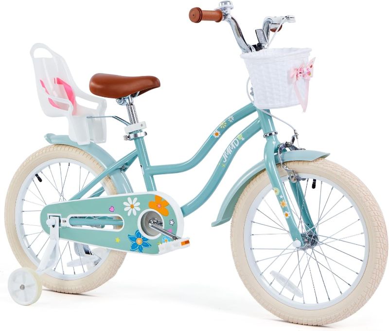Photo 1 of ***PARTS ONLY***
JMMD Girls Bike for 4-12 Years Old Kids, 12 14 16 18 20 24 Kids Bike with Training Wheels, Basket and Doll Seat, Toddler Girls Bicycles with Handbrake & Kickstand, Multiple Colors
