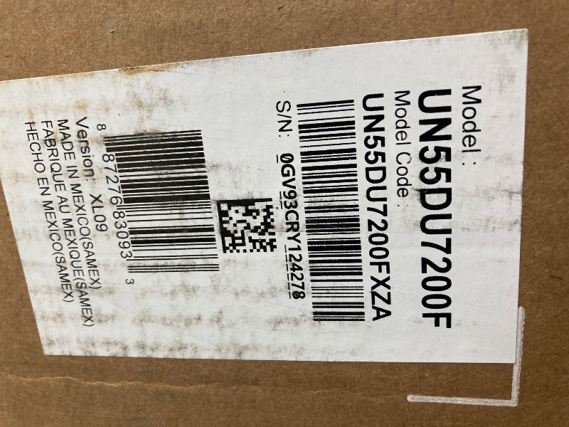 Photo 1 of ***PARTS ONLY***
SAMSUNG 55-Inch Class Crystal UHD 4K DU7200 Series HDR Smart TV w/Object Tracking Sound Lite, PurColor, Motion Xcelerator, Mega Contrast, Q-Symphony (UN55DU7200, 2024 Model)