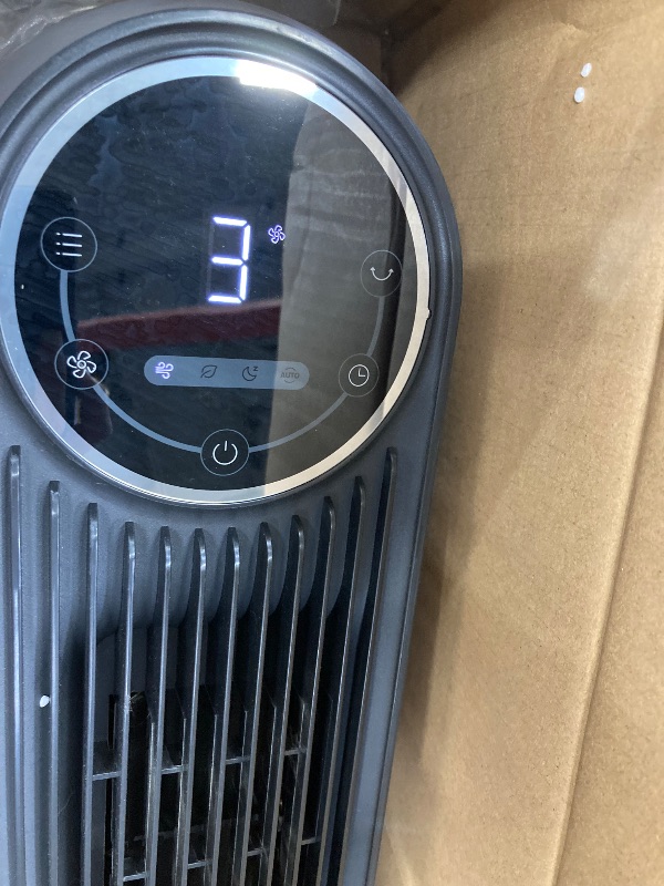 Photo 1 of Dreo Tower Fans for Home, 2024 New 90° Oscillating Standing Fans with Remote, 24 ft/s Velocity Quiet Bedroom Fan, 4 Speeds, 4Modes, 8H Timer, Bladeless Floor Fan, Black Silver
