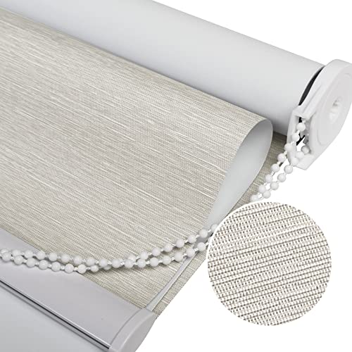 Photo 1 of Joydeco 100% Blackout Roller Shade, Window Blind with Thermal Insulated, UV Protection Fabric, Total Blackout Roller Blind for Office and Home, Easy T 35" W x 75" H
Color: beige