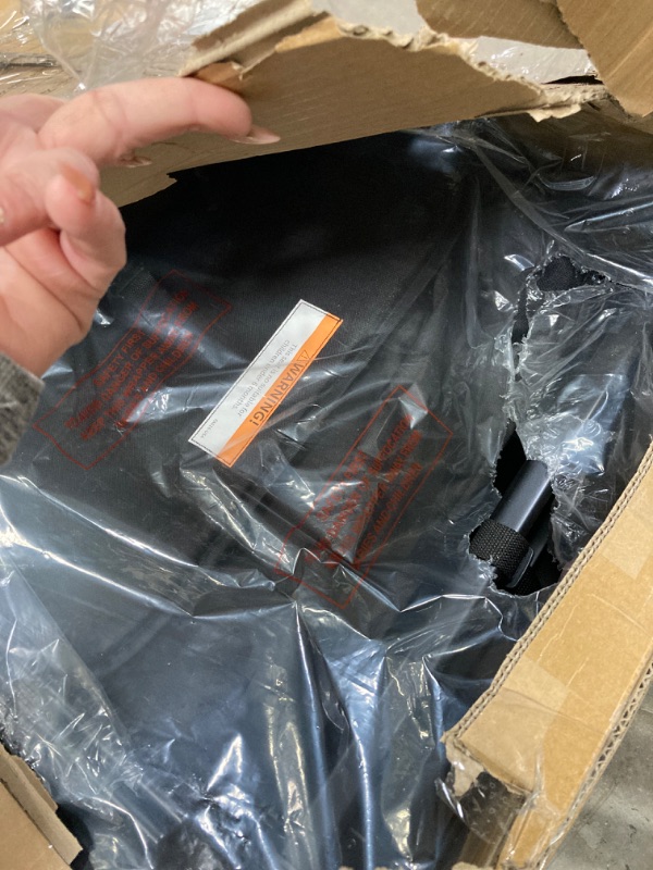Photo 1 of ****MISSING PARTS****VOOI Stroller Wagon 4 Seater, Wagon for Kids, Collapsible W4 Stroller with Seats with 5-Point Harnesses, Easy Access Zipper Door, and Removable Sun Canopy (Black, W4-Large)