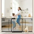 Photo 1 of *see notes*
Fairy Baby Extra Wide Baby Safety Gate 76.02"-86.02", Pressure Mounted Child Gate in Black Metal