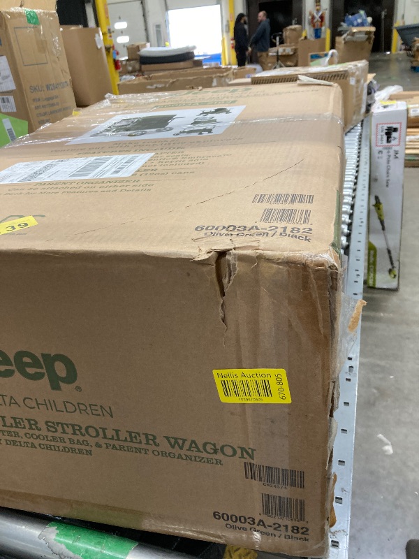 Photo 1 of *see notes*
Jeep Deluxe Wrangler Stroller Wagon with Cooler Bag and Parent Organizer by Delta Children, Black/Green