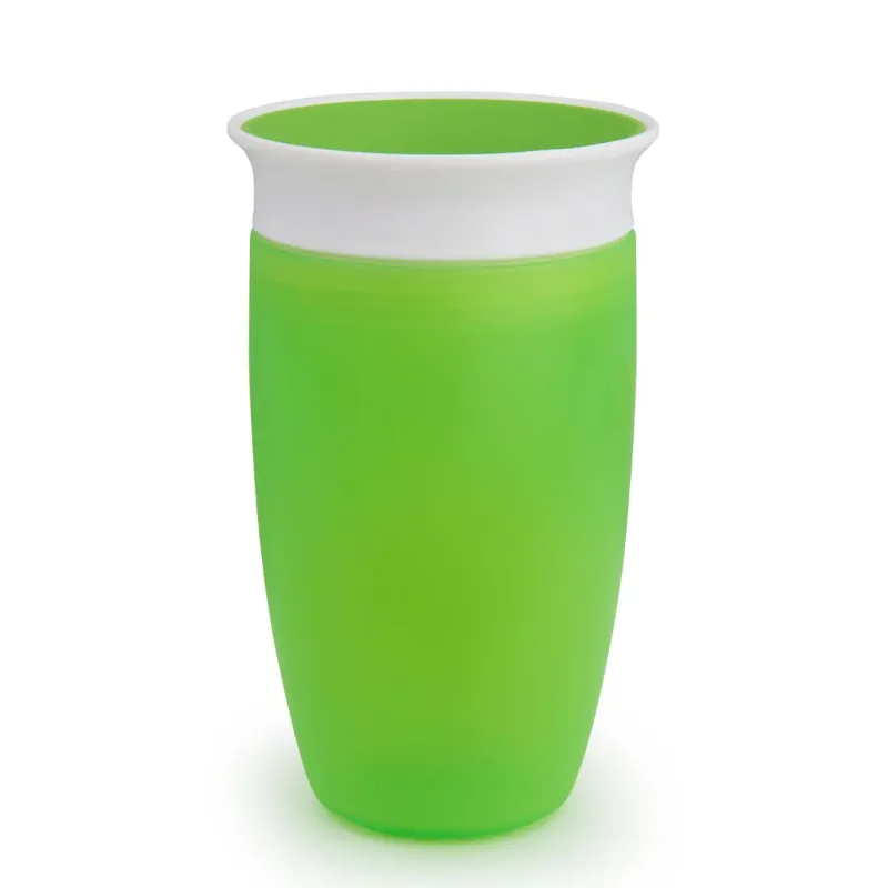 Photo 1 of (SLIGHTLY DIRTY) Munchkin Sippy Cups for Toddlers 1-3, Spill Proof Miracle 360 Cup, 10 Ounce Green
