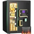 Photo 1 of **missing the keys****BESAFETY 4.5 Cuft Large Safe Box, Home Safe Security Box With Fireproof Document Bag, LCD Screen, Sensor Light Black