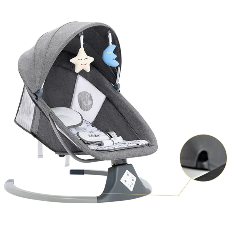 Photo 1 of G TALECO GEAR Baby Swings for Infants, Baby Bouncer and Rocking Chair with Bluetooth Music and Remote Control, Baby Electric Swing for 0-12 Newborn Boys and Girls, Gray

