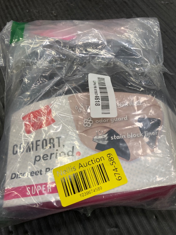 Photo 1 of ***MISSING ONE PAIR***Hanes Comfort, Period. Women's Brief Underwear, Super Leaks, 3-Pack Assorted MEDIUM 