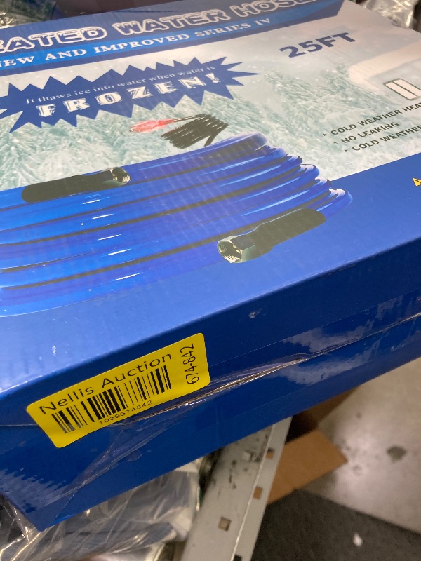 Photo 1 of 25FT Heated Water Hose for RV Drinking Blue Water Hose Freeze Protectio -45 F for RV, Trailer,Garden,Home