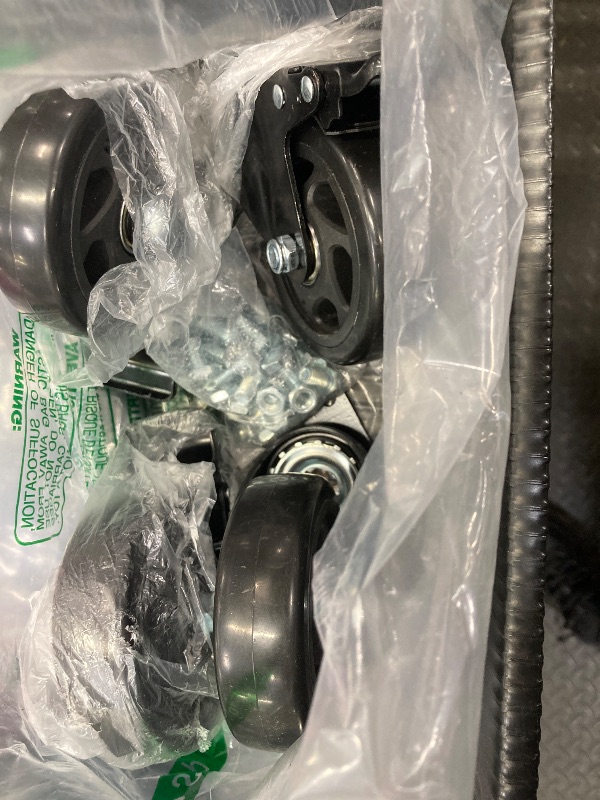 Photo 1 of **** SEE NOTES ****   4 inch Stem Casters Wheels Heavy Duty 2000lbs - 3/8"-16 x 1(Stem Diameter 3/8", Stem Length 1"),Threaded Stem Casters Set of 4, Swivel Casters Black