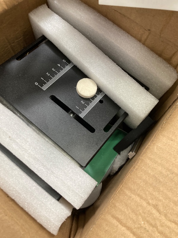 Photo 1 of Mini Table Saw,100W Mini Desktop Electric Saw Cutter Speed & Angle Adjustable 16MM Cutting Depth, Seven Speed Adjustable Power Supply,table sawelectrical, mini table saw for crafts