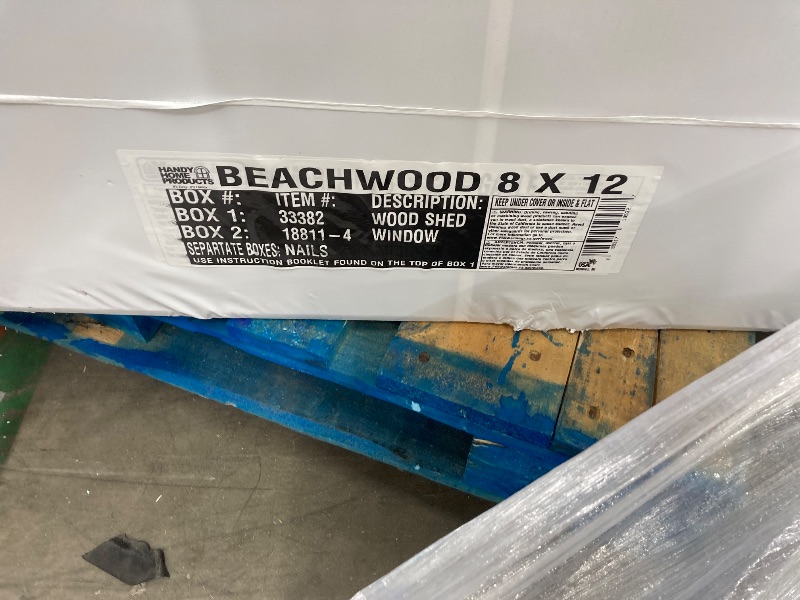Photo 1 of Handy Home Products Beachwood 8x12 Do-it-Yourself Wooden Storage Shed- Does not Include Floor kit, Paint, or Roofing Shingles