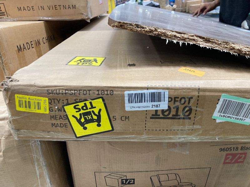 Photo 1 of ***(MISSING PARTS -SELLING AS PARTS ONLY)*** 
DWVO 63 Inch Double Dog Crate Furniture for 2 Dogs, Heavy Duty Wooden Dog Crate TV Stand with Charging Station, Dog Kennel Indoor Furniture Double Sliding Barn Door Design Ideal for 2 Dogs, Oak
