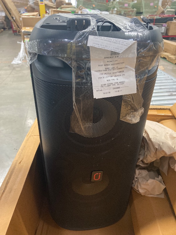 Photo 1 of **PARTS ONLY**JAUYXIAN Speaker, Big Bluetooth Speaker with DJ Lights, Portable Wireless Large Party Speaker with Remote Control for Outdoor