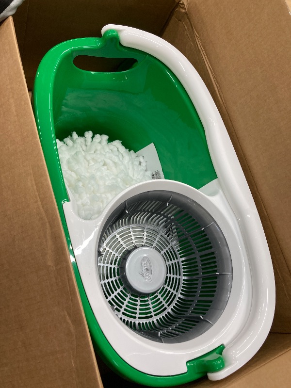 Photo 1 of **ONLY ONE REFILL MOP**Libman Tornado Spin Mop System, Spinning Floor Mopping and Bucket with Wringer Set for Home, Hardwood, Laminate, Tile Cleaning, Includes 1 Machine Washable Replacement Head Refills (2 Total)