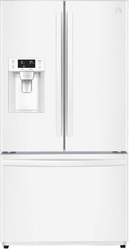 Photo 1 of **HAS SOME MARKS-SEE PICS**KENMORE BOTTOM FREEZER REFRIGERATOR 25.5. CU FT.  25.5 cu. ft. French Door refrigerator, White