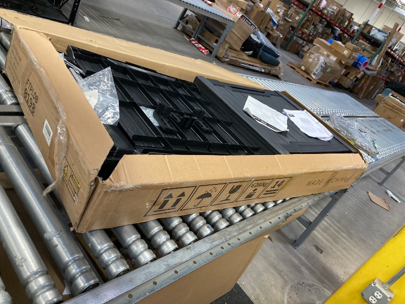 Photo 1 of ***used, the photo is only to the reference**YITAHOME Outdoor Storage Box, 120 Gallon Waterproof Deck Box for Garden Tools, Patio Cushions, and Pool Accessories, Lockable, Easy Assembly, Versatile Bench or Table (Black)