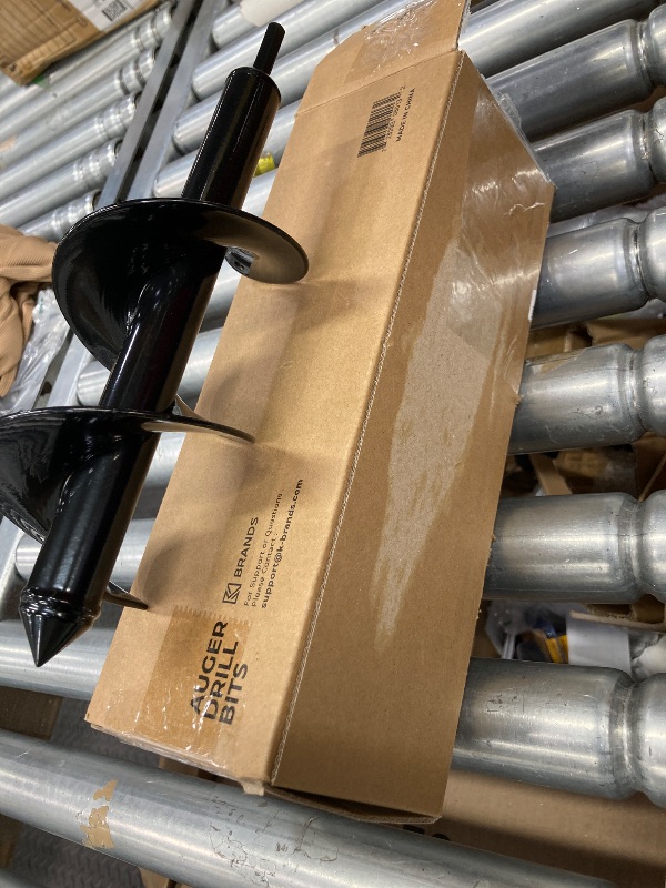 Photo 1 of **ONLY ONE PIECE, PLEASE SEE THE SECOND PHOTO**K-Brands Auger Drill Bit for Planting – 4 x 12 Inch - Garden Spiral Hole Drill Planter for Bulb Planting, Bedding Plants, Umbrella Holes - 3/8 Inch Hex Drive Drill