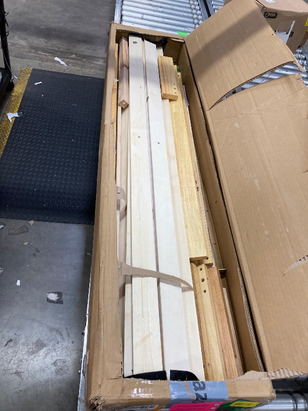 Photo 1 of *****missing parts ****Novilla 12 Inch Wooden Queen Bed Frame, Classic Solid Wood Platform Bed Frame Queen Size, Sturdy Wood Slat Support, No Box Spring Needed, Easy Assembly