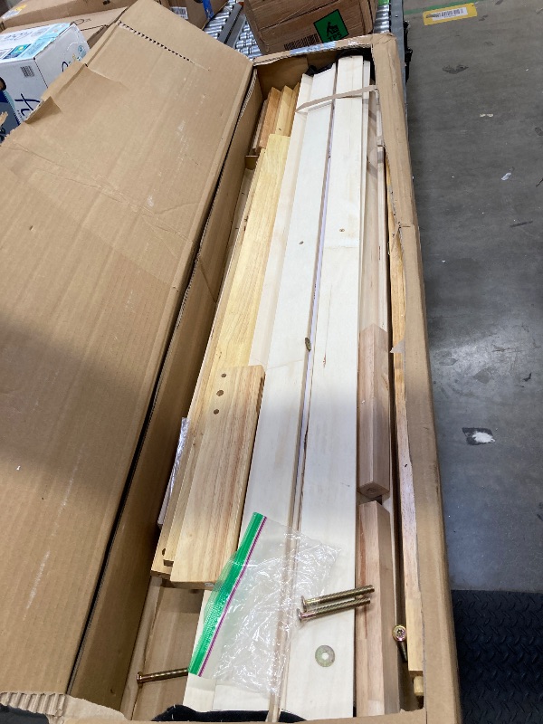 Photo 1 of *****missing parts ****Novilla 12 Inch Wooden Queen Bed Frame, Classic Solid Wood Platform Bed Frame Queen Size, Sturdy Wood Slat Support, No Box Spring Needed, Easy Assembly