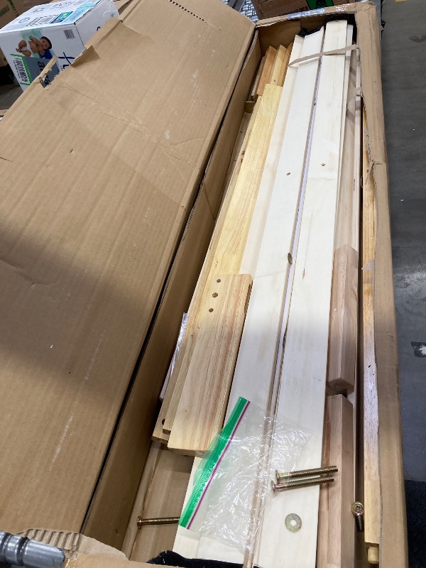 Photo 1 of *****missing parts ****Novilla 12 Inch Wooden Queen Bed Frame, Classic Solid Wood Platform Bed Frame Queen Size, Sturdy Wood Slat Support, No Box Spring Needed, Easy Assembly