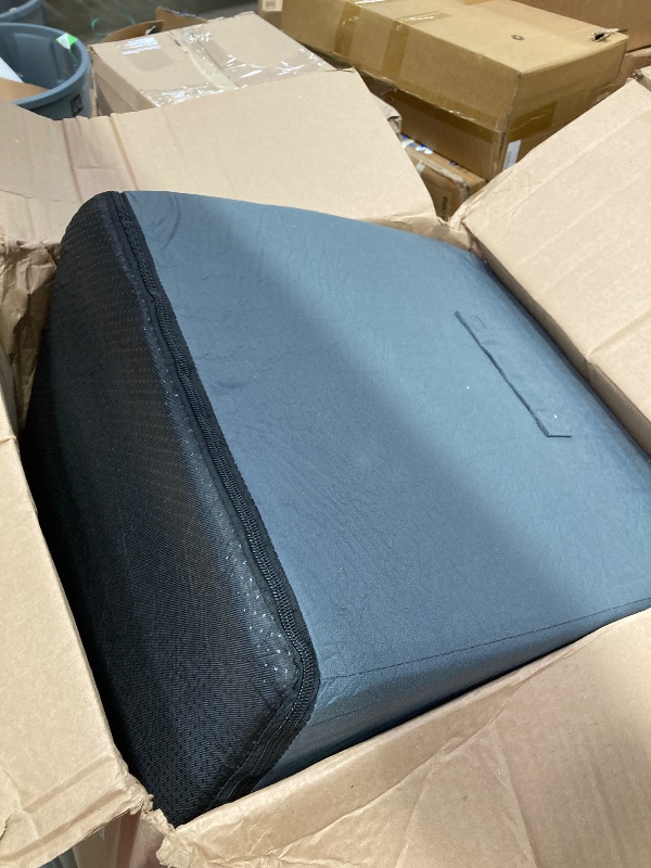 Photo 1 of ****used*****COZY KISS Dog Stairs for Small Dogs, 4 Tier Wider Pet Stairs for Couch and Beds, 17.7" H Non-Slip Dog Steps for Old Cats, Puppy, Small Medium Dogs, 17.7x23.6x17.7 inch, Dark Grey