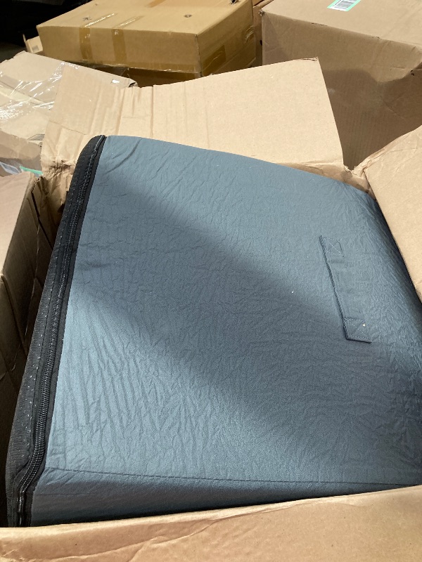 Photo 1 of ****used*****COZY KISS Dog Stairs for Small Dogs, 4 Tier Wider Pet Stairs for Couch and Beds, 17.7" H Non-Slip Dog Steps for Old Cats, Puppy, Small Medium Dogs, 17.7x23.6x17.7 inch, Dark Grey