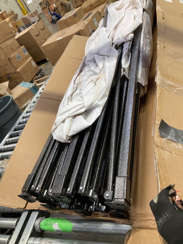 Photo 1 of ****used*****GVDV 10' x 20' Pop up Canopy Tent Party Tent Outdoor Event Instant Tent Gazebo with Removable Sidewalls and Carry Bag, White