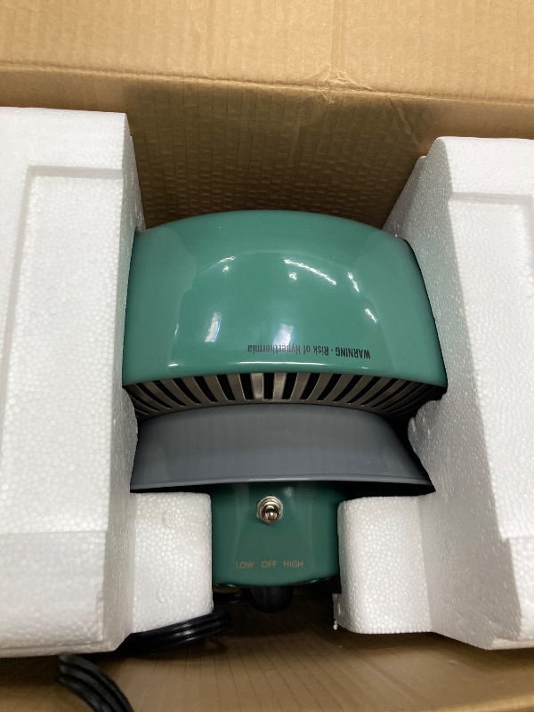 Photo 1 of *****NOT FUNCTIONAL*****Vornado VHEAT™ Vintage Metal Space Heater, 2 Heat Settings, Retro Midcentury Design, Whole Room Heat Circulation, Gentle Heating, Vintage Style for Home, Bedroom, and Office, Green