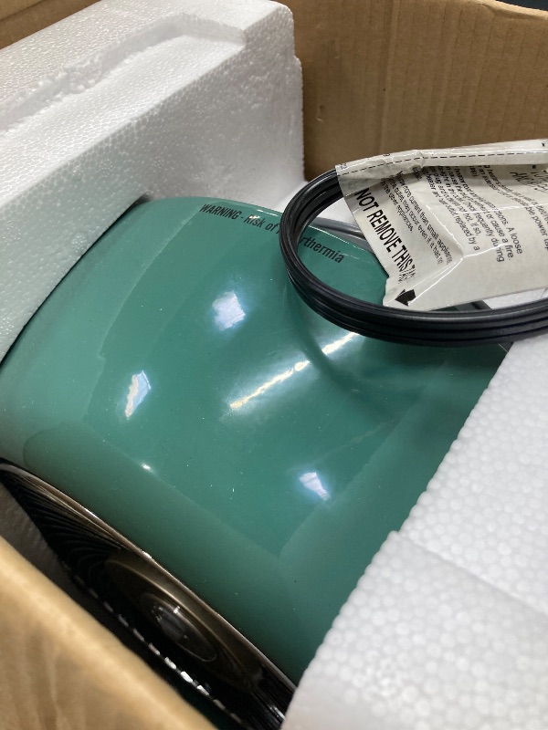 Photo 1 of *****NOT FUNCTIONAL*****Vornado VHEAT™ Vintage Metal Space Heater, 2 Heat Settings, Retro Midcentury Design, Whole Room Heat Circulation, Gentle Heating, Vintage Style for Home, Bedroom, and Office, Green